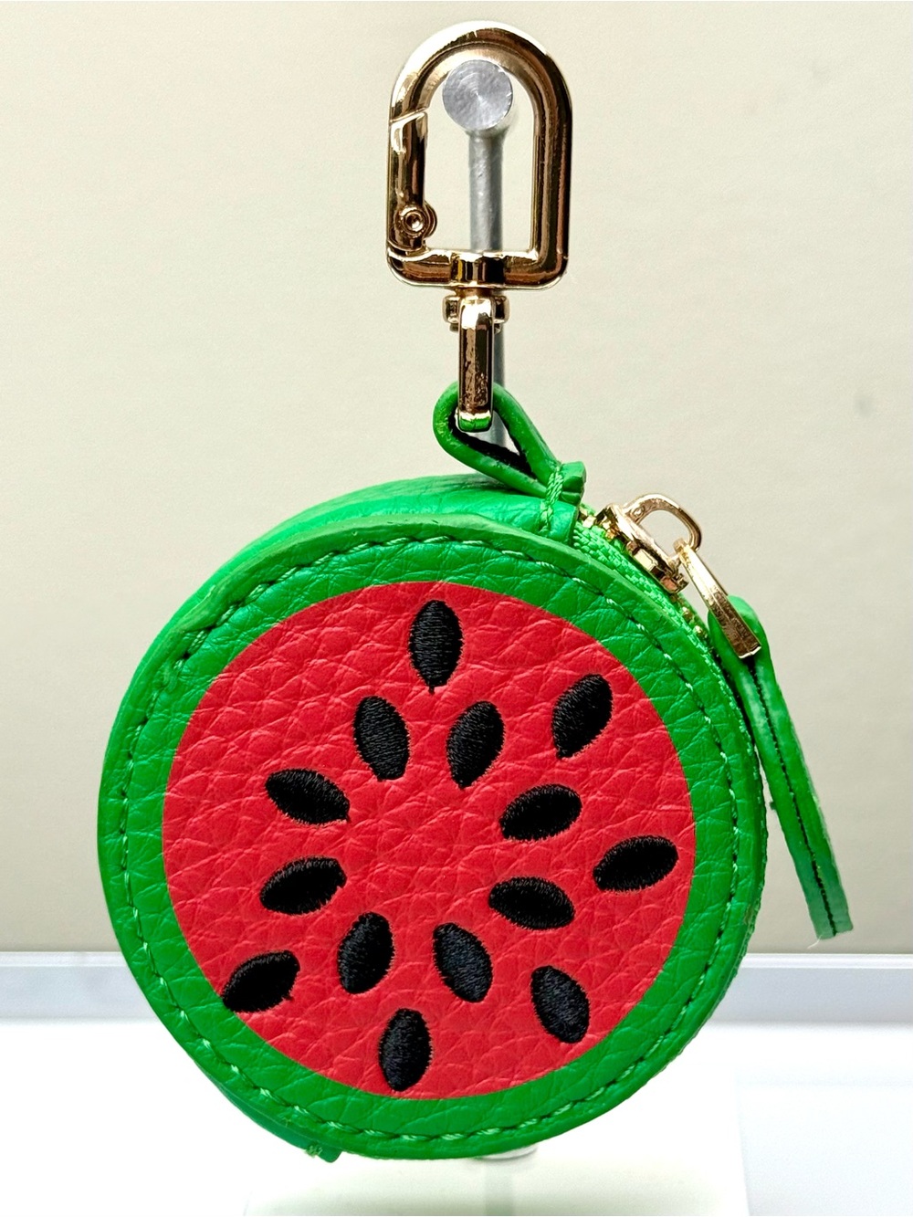 Watermelon Coin Pouch Keychain Micro Mini Bag Charm